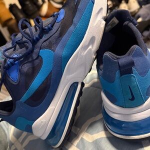 Blue and Black Nike Airmax 270 Reacts Size 10.5